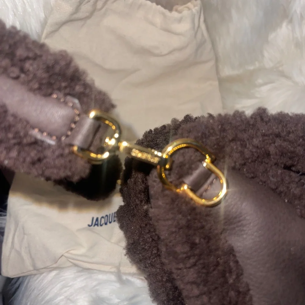 Jacquemus fur brown crossbody/shoulder bag - Picture 5 of 10